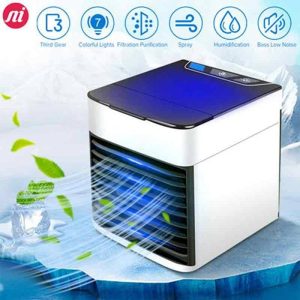 Ultra-Portable Personal Air Cooler – 2X Cooling Power with Soothing Night Light