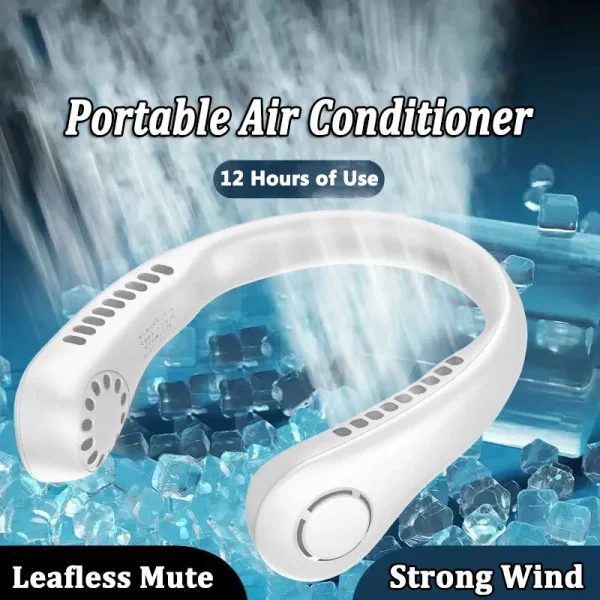 AeroFlow Pro Neck Cooler – Sleek Bladeless Design, Fast-Charging & Ergonomic Fit - Image 5