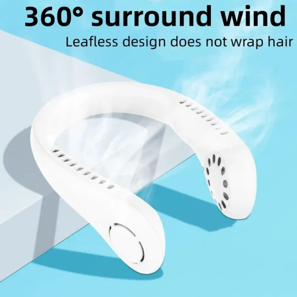 AeroFlow Pro Neck Cooler – Sleek Bladeless Design, Fast-Charging & Ergonomic Fit - Image 4