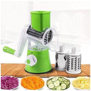 Multi-Purpose Tabletop 3 IN 1 Drum Grater – Effortless Slicing, Shredding & Grating for Your Kitchen