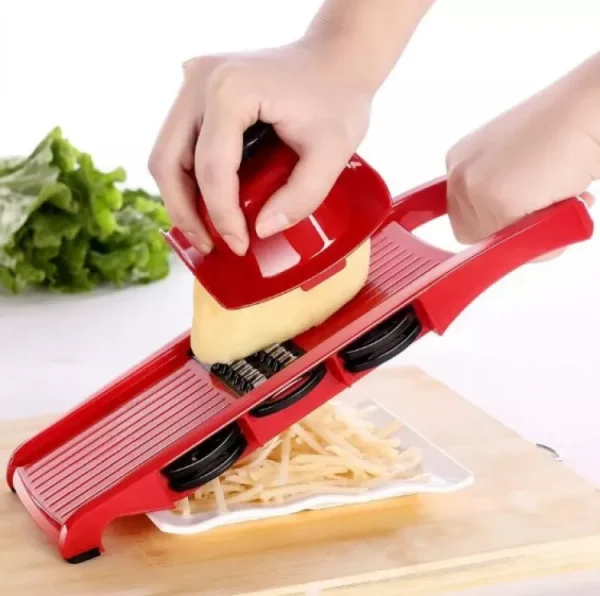 10 In 1 Mandolin Slicer Vegetable Cutter With Stainless Steel Blade - Manual Slicer, Cutter, Grater, Nicer Tool - Image 2