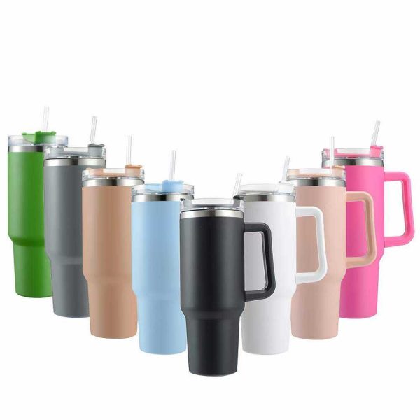 Stanley 40 Oz (1200ML) Stainless Steel Vacuum Insulated Tumbler with Straw | Stanley Bottle - Image 2
