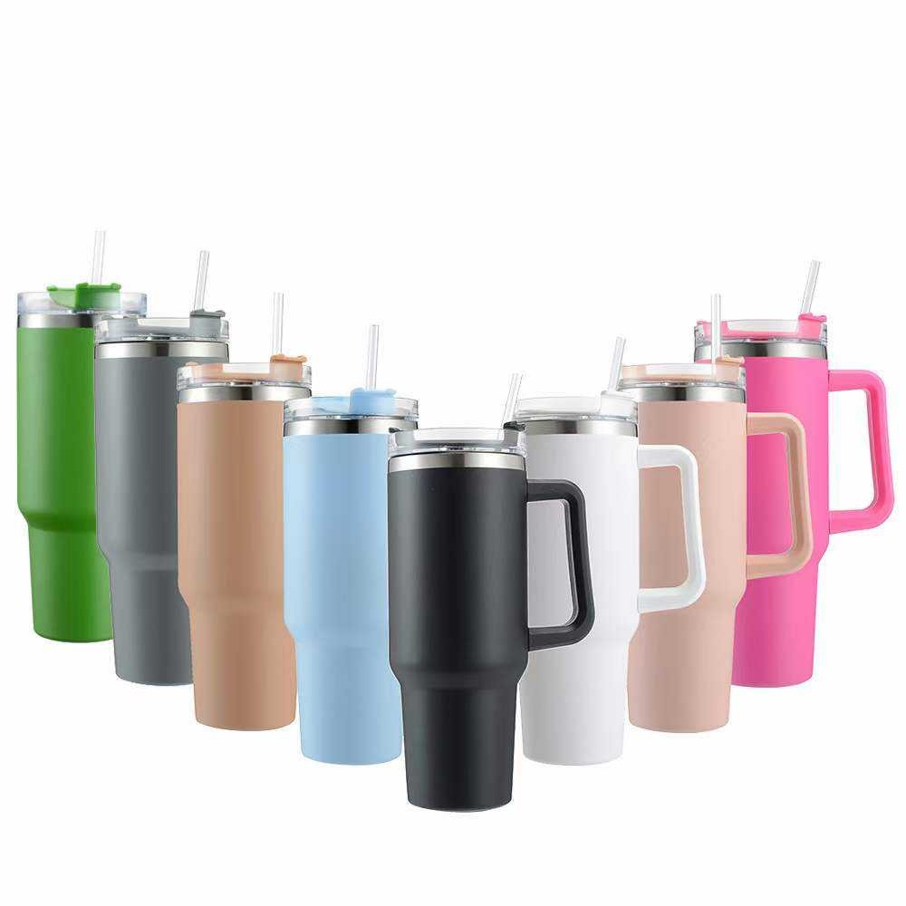 Stanley 40 Oz (1200ML) Stainless Steel Vacuum Insulated Tumbler with Straw | Stanley Bottle - Image 2