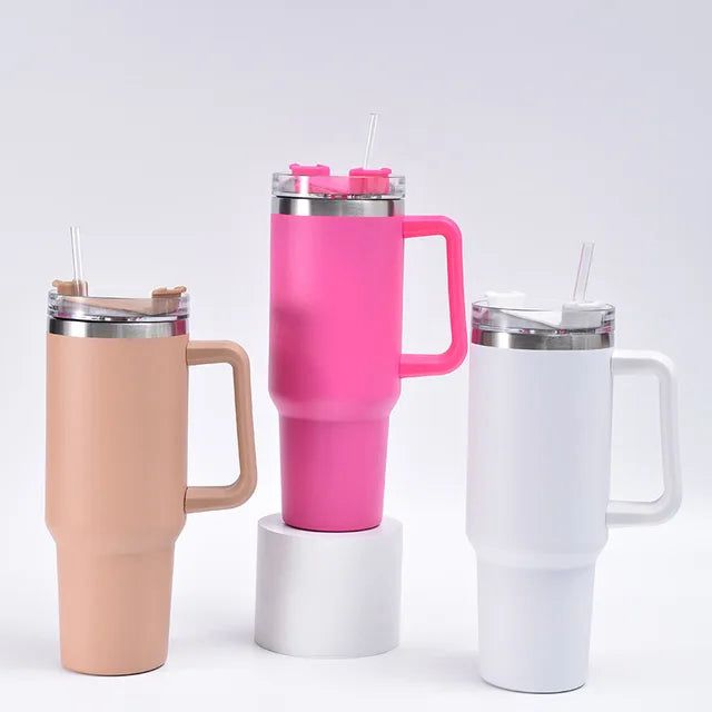 Stanley 40 Oz (1200ML) Stainless Steel Vacuum Insulated Tumbler with Straw | Stanley Bottle - Image 3